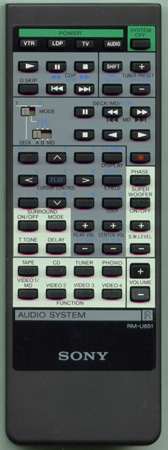 SONY 1-473-218-11 RMU651 Genuine  OEM original Remote