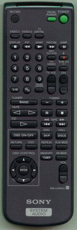 SONY 1-473-698-11 RMU100AV Genuine  OEM original Remote