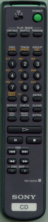 SONY 1-473-801-11 RMDX250 Genuine  OEM original Remote