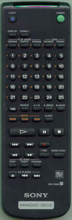 SONY 1-473-886-11 RMD9M Genuine  OEM original Remote