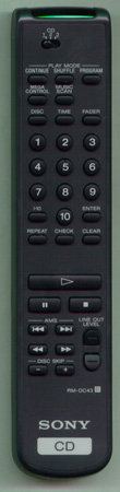 SONY 1-475-087-21 RMDC43 Genuine  OEM original Remote