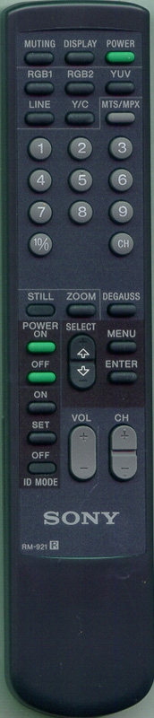 SONY 1-475-089-11 RM921 Genuine OEM original Remote