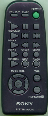 SONY 1-475-115-11 RMSD70 Genuine  OEM original Remote