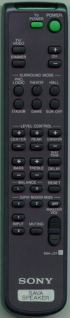 SONY 1-475-248-11 RMJ27 Genuine  OEM original Remote