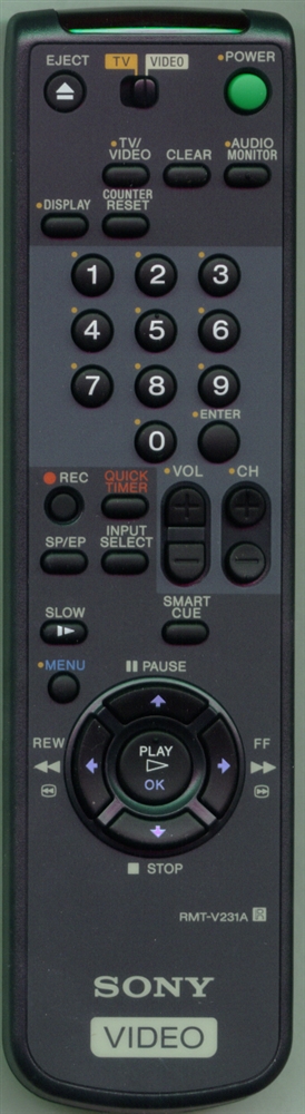 SONY 1-475-553-21 RMTV231A Refurbished Genuine OEM Original Remote