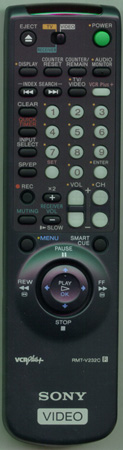 SONY 1-475-554-41 RMTV232C Genuine  OEM original Remote