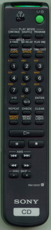 SONY 1-475-607-11 RMDX57 Genuine OEM original Remote