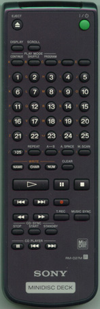 SONY 1-475-676-11 RMD27M Genuine OEM original Remote