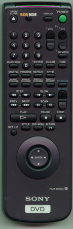 SONY 1-475-688-11 RMTD105A Genuine  OEM original Remote