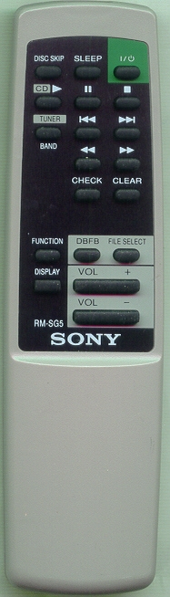 SONY 1-475-826-11 RMSG5 Refurbished Genuine OEM Original Remote