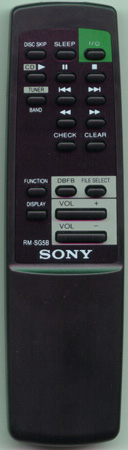 SONY 1-475-829-11 RMSG5B Genuine  OEM original Remote