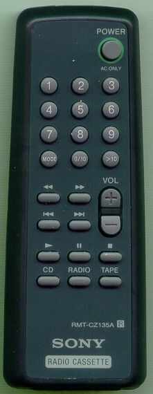 SONY 1-475-922-11 RMTCZ135A Refurbished Genuine OEM Original Remote