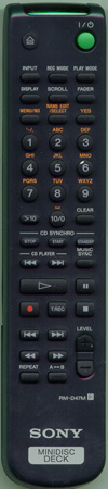 SONY 1-476-057-11 RMD47M Genuine OEM original Remote