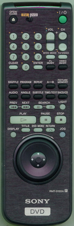 SONY 1-476-249-11 RMTD122A Genuine  OEM original Remote