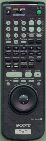 SONY 1-476-249-61 RMTD123A Genuine  OEM original Remote