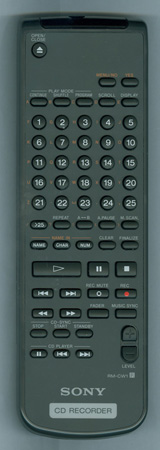 SONY 1-476-255-11 RMCW1 Genuine OEM original Remote