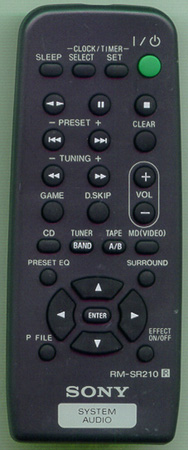 SONY 1-476-503-11 RMSR210 Genuine OEM original Remote