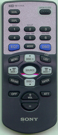 SONY 1-476-546-71 RM-X143A Genuine OEM original Remote