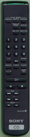 SONY 1-476-598-11 RMSX700 Genuine  OEM original Remote