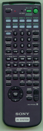 SONY 1-476-607-31 RMPP506L Genuine  OEM original Remote