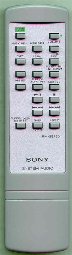 SONY 1-476-827-11 RMSEP30 Refurbished Genuine OEM Original Remote