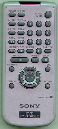 SONY 1-476-993-21 RMTDV20 Genuine OEM original Remote