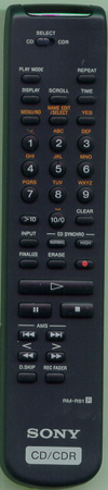 SONY 1-477-038-11 RMR51 Genuine  OEM original Remote