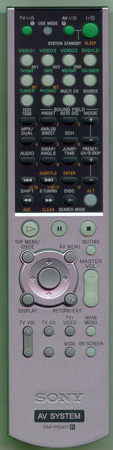 SONY 1-477-124-11 RMPG411 Genuine  OEM original Remote