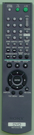 SONY 1-477-126-11 RMTD143A Genuine  OEM original Remote