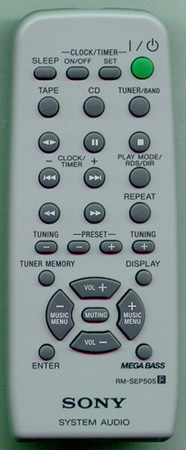 SONY 1-477-184-11 RM-SEP505 Genuine OEM original Remote