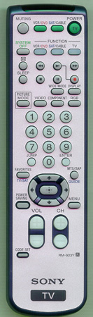 SONY 1-477-207-11 RM923Y Genuine OEM original Remote