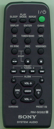 SONY 1-477-223-11 RMSGS2 Genuine  OEM original Remote