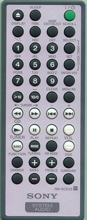 SONY 1-477-277-11 RMSCEX5 Genuine  OEM original Remote