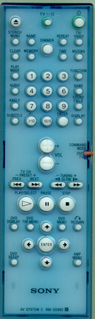 SONY 1-477-370-13 RMSS880 Genuine  OEM original Remote