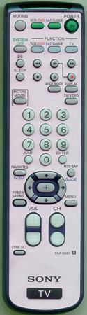 SONY 1-477-625-11 RM928Y Genuine  OEM original Remote