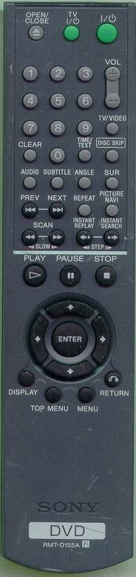 SONY 1-477-725-21 RMTD155A Refurbished Genuine OEM Original Remote