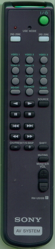 SONY 1-478-000-11 RMUS106 Refurbished Genuine OEM Original Remote