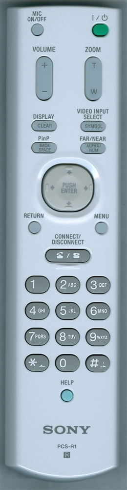 SONY 1-478-144-13 PCSR1 Refurbished Genuine OEM Original Remote