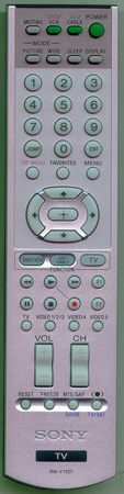 SONY 1-478-773-11 RMY1107 Genuine  OEM original Remote