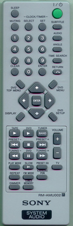 SONY 1-479-215-11 RMAMU002 Genuine  OEM original Remote