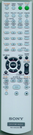 SONY 1-479-652-11 RMAMU004 Genuine  OEM original Remote