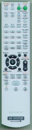 SONY 1-479-692-11 RMAAU006 Genuine  OEM original Remote