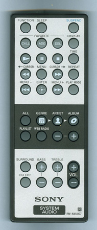 SONY 1-479-819-11 RMANU007 Genuine OEM original Remote