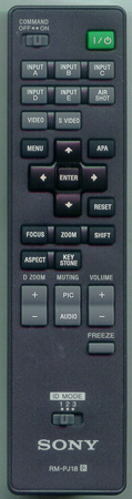 SONY 1-480-104-12 RM-PJ18 Genuine OEM original Remote