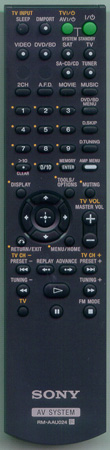 SONY 1-480-589-21 RMAAU024 Genuine  OEM original Remote