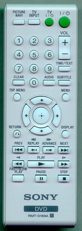 SONY 1-487-025-11 RMTD189A Genuine  OEM original Remote