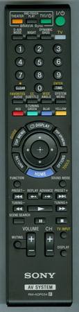SONY 1-487-361-11 RMADP034 Genuine  OEM original Remote