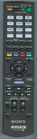 SONY 1-487-611-11 RMAAU071 Genuine  OEM original Remote
