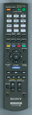 SONY 1-487-612-11 RMAAU072 Genuine  OEM original Remote