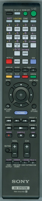 SONY 1-490-454-11 RM-AAU155 Genuine OEM original Remote